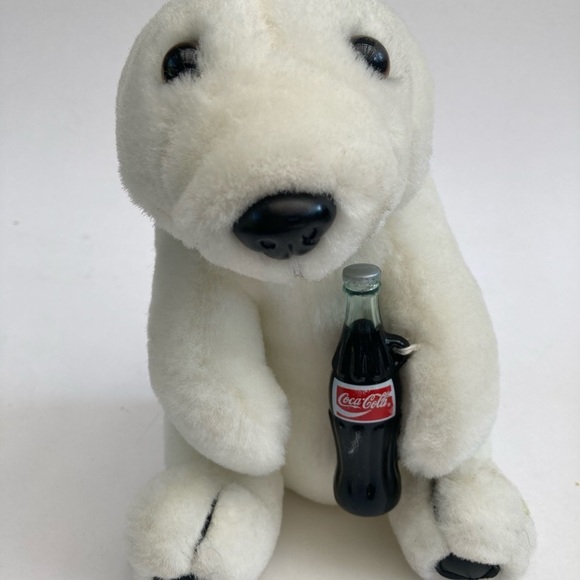Coca Cola Other - Coca Cola Mini White Polar Bear Stuff Toy Vintage